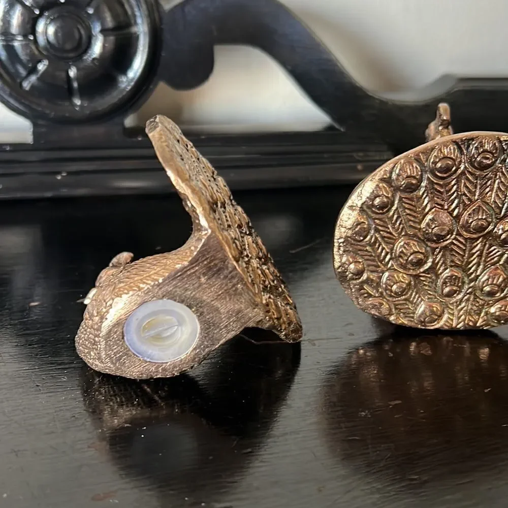 Pottery Barn Peacock Salt and Pepper Shakers